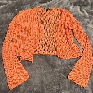 Charlotte Russe Cropped Bell Sleeve Throw-Over